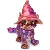 Aousin 3D Printed Cat with Witch Hat  Flexible Articulated 3D Printed Animals, Removable Hat, Perfect for Halloween Desk Decor or Gifts (Purple) view 2