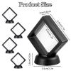 5 Pcs 3D Floating Frame with Stand, Challenge Coin Display Holder 2.75"x2.75" Small Shadow Box 3D Floating Clear Case Black Gift Packing Frame for Earrings Rings Necklace Bracelet Brooch Medallion view 2