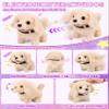 23Pcs Dog Toys for Kids Girls, Walking Barking Interactive Realistic Stuffed Dog with Portable Puppy Stroller & Accessories Toys, Pretend Puppy Pet Care Playset Gifts for Little Girls 3 4 5 6 Year Old view 4