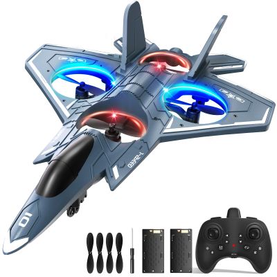 ENJOYFLY Foam Remote Control Airplanes RC Planes for Kids Adults 14+, RC Airplane Fighter Jet with Light, 360 Flip Fighter Jet Toys, Stunt Roll, Airplane Toy Gifts for Kids Boys