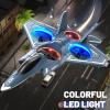 ENJOYFLY Foam Remote Control Airplanes RC Planes for Kids Adults 14+, RC Airplane Fighter Jet with Light, 360 Flip Fighter Jet Toys, Stunt Roll, Airplane Toy Gifts for Kids Boys view 2