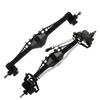 2pcs Aluminum Alloy Front Rear Axle for 1/10 for Scx10iii RC Crawler Car Axial for Capra 1.9 Unlimited Trail Buggy for UTB for Currie F9 Upgrade(Black) view 1