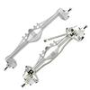 2pcs Aluminum Alloy Front Rear Axle for 1/10 for Scx10iii RC Crawler Car Axial for Capra 1.9 Unlimited Trail Buggy for UTB for Currie F9 Upgrade(Black) view 2