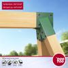 DOOTOO Heavy Duty Swing Set Bracket,2-Pack A Frame Swing Brackets Kit with Mounting Hardware-201 Stainless Steel,for 4"x4" (Actual 3.5"x3.5") Legs & 4"x6" (Actual 3.5"x5.5") Beam (Green) view 2