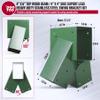 DOOTOO Heavy Duty Swing Set Bracket,2-Pack A Frame Swing Brackets Kit with Mounting Hardware-201 Stainless Steel,for 4"x4" (Actual 3.5"x3.5") Legs & 4"x6" (Actual 3.5"x5.5") Beam (Green) view 3