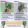 DOOTOO Heavy Duty Swing Set Bracket,2-Pack A Frame Swing Brackets Kit with Mounting Hardware-201 Stainless Steel,for 4"x4" (Actual 3.5"x3.5") Legs & 4"x6" (Actual 3.5"x5.5") Beam (Green) view 4