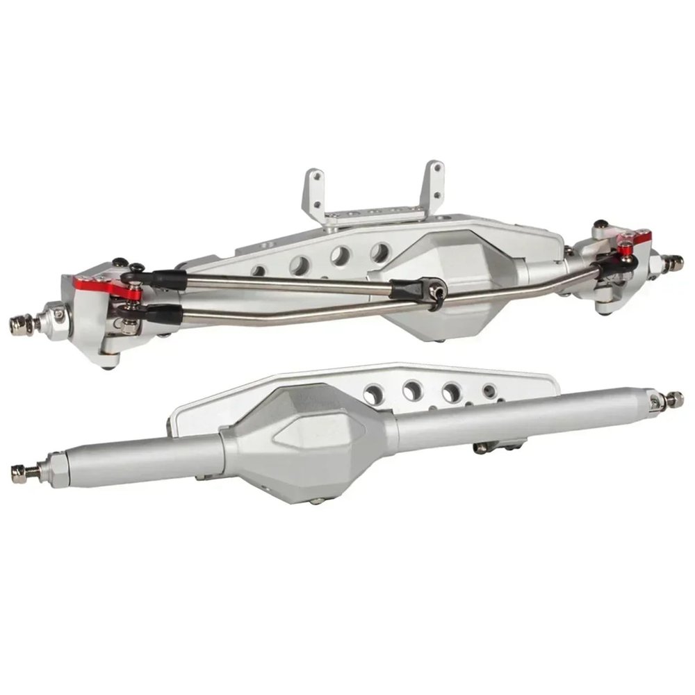 Aluminum Diamond Axle Set for 1/10 RC Crawler Axial for Wraith 90018 RR10 Bomber SMT10 Capra 1.9UTB Roll Cage Rock Racer Chassis(SR Front Rear Axle)