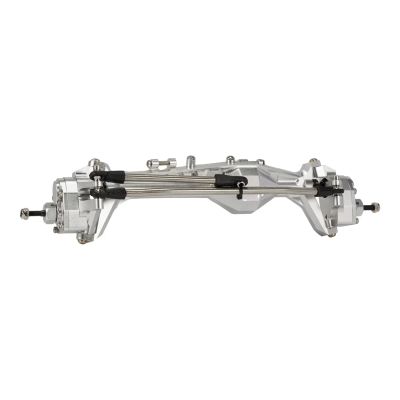 DAIHAOUU Aluminum Offset F9 Portal Axle with Adjustable Upper Link Mount Constant Velocity Driveshift for 1/10 RC Crawler for Capra Wraith(Silver Front Axle)