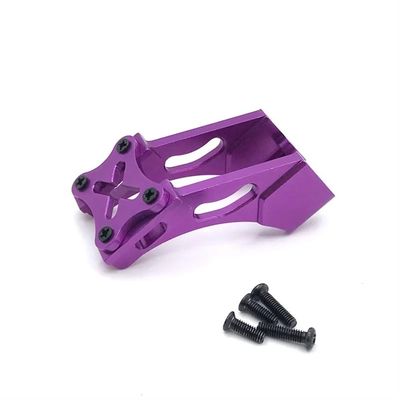 HUMNJEOD RC Car Upgrade Parts Metal Tail Wing Mount Bracket Compatible with Models 144001 144010 124007 124017 124019 184016(Purple)