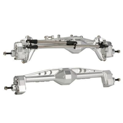 DAIHAOUU Aluminum Offset F9 Portal Axle with Adjustable Upper Link Mount Constant Velocity Driveshift for 1/10 RC Crawler for Capra Wraith(Silver Axle F-R)