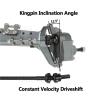 DAIHAOUU Aluminum Offset F9 Portal Axle with Adjustable Upper Link Mount Constant Velocity Driveshift for 1/10 RC Crawler for Capra Wraith(Silver Axle F-R) view 3
