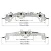 DAIHAOUU Aluminum Offset F9 Portal Axle with Adjustable Upper Link Mount Constant Velocity Driveshift for 1/10 RC Crawler for Capra Wraith(Silver Axle F-R) view 4