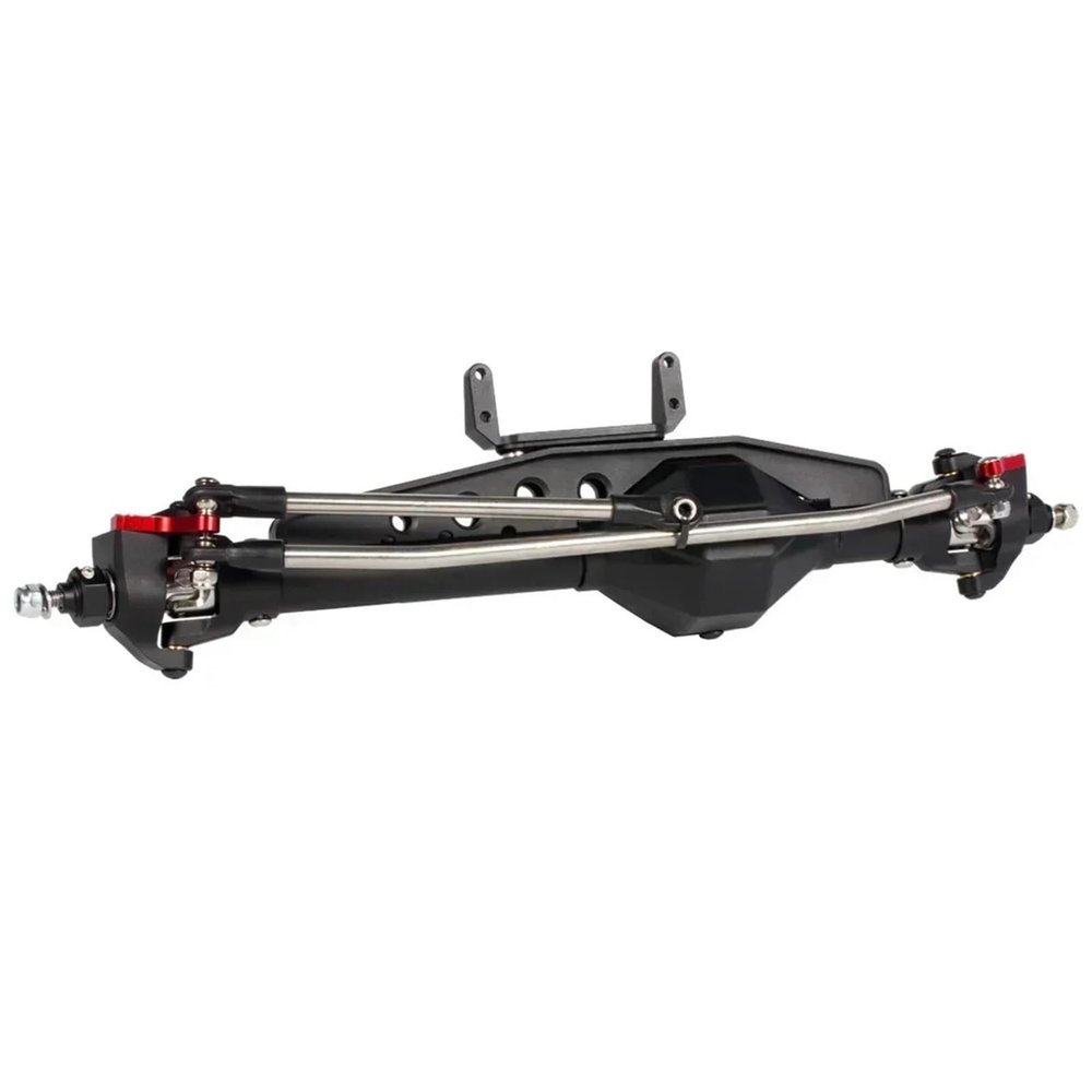 Aluminum Diamond Axle Set for 1/10 RC Crawler Axial for Wraith 90018 RR10 Bomber SMT10 Capra 1.9UTB Roll Cage Rock Racer Chassis(Black Front Axle)