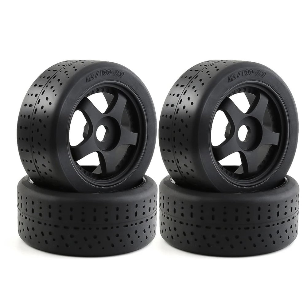 4PCS Rubber Black Tire 102 * 45mm Tyre 17Mm Wheel Hex for Arrma 1/7 for Infraction Felony Limitless RC Car Upgrade Parts