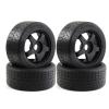4PCS Rubber Black Tire 102 * 45mm Tyre 17Mm Wheel Hex for Arrma 1/7 for Infraction Felony Limitless RC Car Upgrade Parts view 1