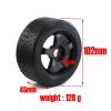 4PCS Rubber Black Tire 102 * 45mm Tyre 17Mm Wheel Hex for Arrma 1/7 for Infraction Felony Limitless RC Car Upgrade Parts view 2