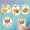 Drama Planet Make Your Own Clay Fridge Magnets Kit, Air-Dry Clay Crafts for Kids, Includes Instruction Book with 30 Designs, Makes 12 Fridge Magnets view 3