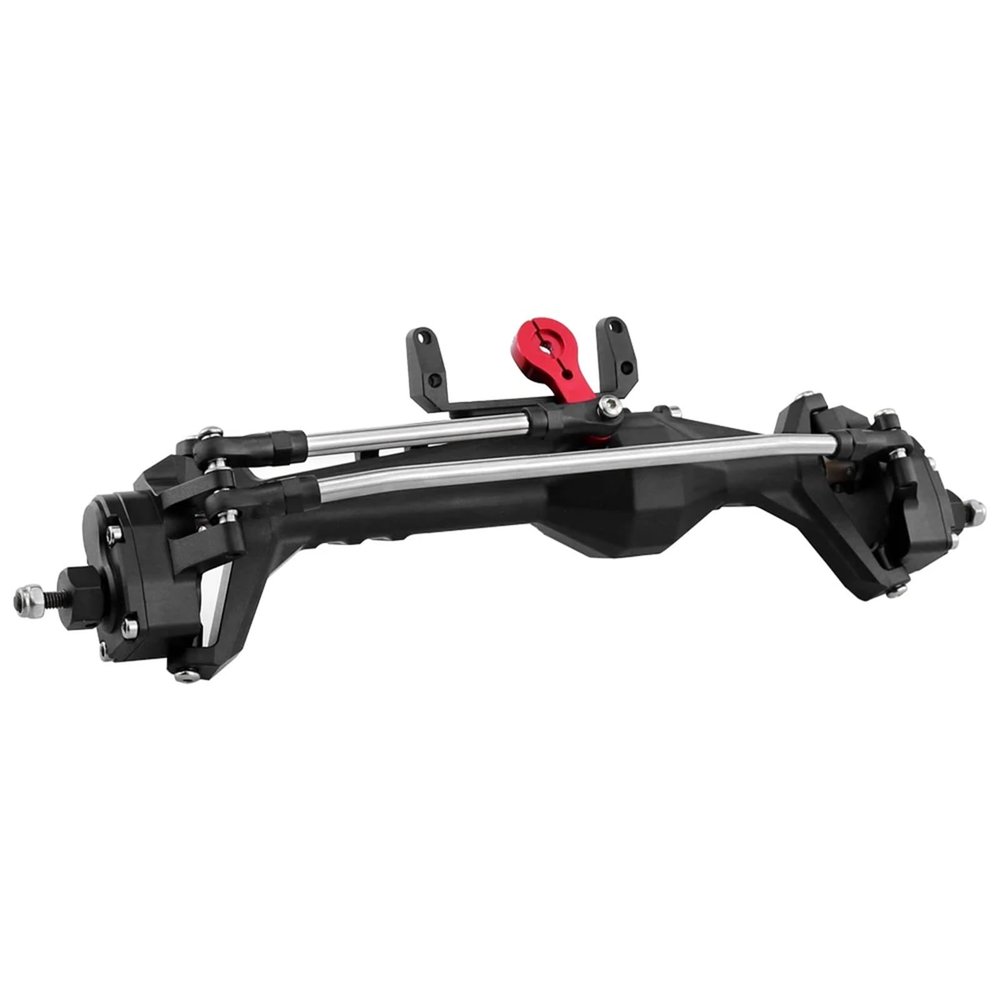 1/10 RC Crawler All Metal Front and Rear Portal Axle for Axial for Capra 1.9 UTB AXI03004 Buggy F9 for Wraith 90018 RR10 Upgrade Part(Black Front Axle)
