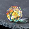 1PCS Multifaceted Glass D20 DND Dice - 28mm 20 Sided Gem D&D Dice for Dungeons and Dragons, RPG, Roleplaying Games MTG Table Games, Handmade Polyhedral Dice(Glass Rainbow) view 2