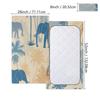 Xosoxruk Baby Crib Sheet Elephant Coconut Tree Fitted Sheet for Boys Girls Microfiber Cradle Sheets Breathable Crib Cover Fit for Standard Mattress 52 x 28 in view 2