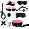 10 Piece Nylon Indoor Sports and Fitness Set with Feather Stick, Couple Gift - D16 (Powder) view 1