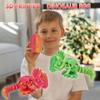 4PCS 3D Printed Dinosaur Animal Egg Set,Crystal Dinosaur Animals Egg Fidget Toy withDinosaur Inside Easter Halloween for Kids (4 Pcs Dinosaur) view 2