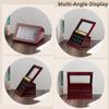 12-Slot Wooden Case For Championship Rings, Jewelry Holder With Clear Window, Sturdy Sports Rings Display Box, Organizer Tray For Collectibles view 2