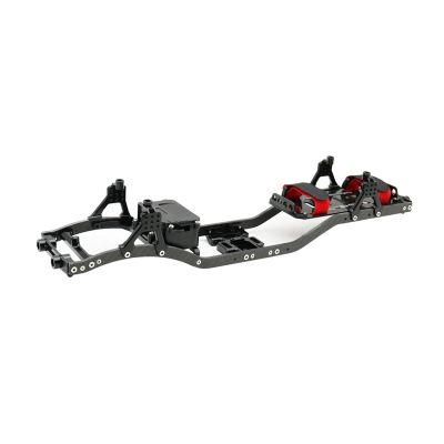 1/10 RC Crawler Fiber Girder 4MM CNC Metal Car Chassis Frame Body Kit Parts for Axial for SCX10 II Rock Off Road Truck(Black)