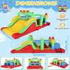 18 x 8.2 x 7.2FT Inflatable Obstacle Course Bounce House for Kids 3-12 with Blower, Large Blow up Bouncer Castle w/Dual Tunnels, Wide Slide, Climbing Wall, Obstacles and Jumping Area for Party Event view 2