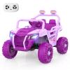 MINIATURE MOTORS 12V Kids Ride on Truck Car Remote Control, Electric Off-Road UTV for Toddlers Bluetooth USB Music, Suspension System Safety Belt, Kids Electric Vehicles Gift for Boys & Girls-Pink view 1