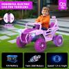 MINIATURE MOTORS 12V Kids Ride on Truck Car Remote Control, Electric Off-Road UTV for Toddlers Bluetooth USB Music, Suspension System Safety Belt, Kids Electric Vehicles Gift for Boys & Girls-Pink view 3