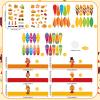 Abilat 12 Pack Thanksgiving Turkey Hats Crafts for Kids DIY Turkey Headband Party Crown Craft Kits Thanksgiving Activities for Kid Holiday Party Favors School Home Activity view 2