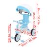 UPALDHOU Baby Tricycle, Kids Tricycle with Adjustable Parents Push Handle, for 18 Month to 5 Years Boys Girls (Blue) view 2