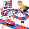 Spider Hero Race Track Toy for Boys 4-6, 212PCS Flexible Car Track with 2 Spider Cars, STEM DIY Track Playset Gift for Kids Ages 3 4 5 6 7 8 view 1