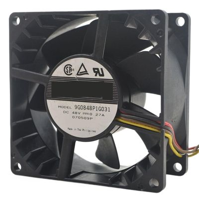 for 9G0848P1G031 48V 0.27A 8038 8cm 80x80x38mm 4 Wires Double Ball Bearing Cooling Fan