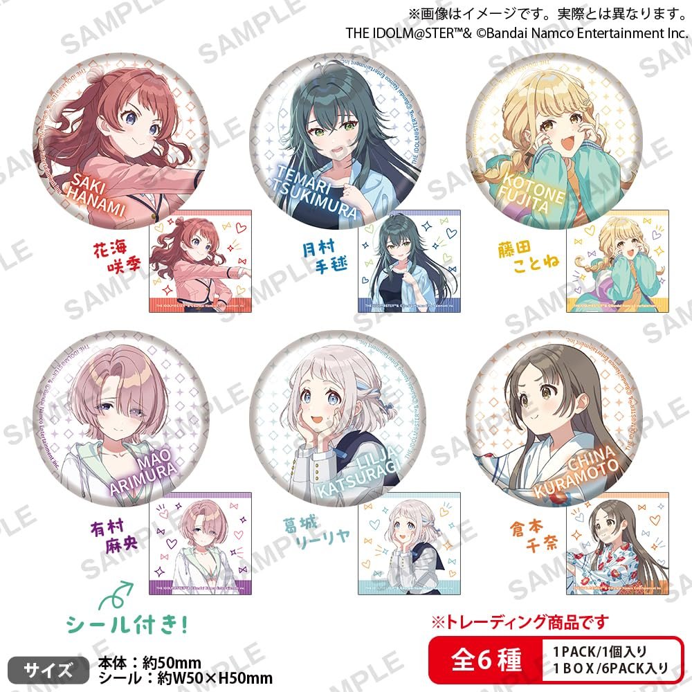 Academy Idolmaster Tin Badge Vol. 1 Box Version, Box of 6
