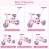 Bobike 5-in-1 Tricycle for Toddlers 18 Months to 5 Years Old, Kids Tricycle with Push Handle and Backrest, Toddler Balance Bike with Easy Assembly for Boys and Girls (Purple) view 2