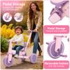 Bobike 5-in-1 Tricycle for Toddlers 18 Months to 5 Years Old, Kids Tricycle with Push Handle and Backrest, Toddler Balance Bike with Easy Assembly for Boys and Girls (Purple) view 3