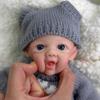 12'' Open Mouth Soft Reborn Baby Dolls Girl Full Body Silicone Realistic Preemie Doll That Look Real Newborn Babies Handmade Toy for Kids view 2