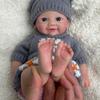 12'' Open Mouth Soft Reborn Baby Dolls Girl Full Body Silicone Realistic Preemie Doll That Look Real Newborn Babies Handmade Toy for Kids view 4