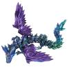 critigulf 18 inch Large Articulated 3D Printed Dragon with Wings and Egg  Mutil Colors  Giant Flying Toy Inside  Toothless Style Collectible for Kids and Adults (Blue Green Purple) view 1