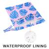 DJYQBFA 2-Pack Waterproof Wet Dry Bags for Swimsuits & Travel - Large & Small Sizes with Snap Handles, Lightweight Blue Monstera Leaves Pink Print Polyester Bags (11.8"x13.5" + 8.7"x5.1") view 3