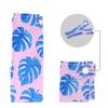 DJYQBFA 2-Pack Waterproof Wet Dry Bags for Swimsuits & Travel - Large & Small Sizes with Snap Handles, Lightweight Blue Monstera Leaves Pink Print Polyester Bags (11.8"x13.5" + 8.7"x5.1") view 4