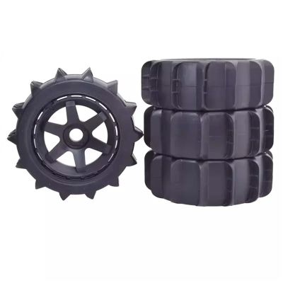 4pcs 1/8 4WD Nitro Off Road Buggy Tires Wheel Rim Hex for Trxs 1:8 Scale RC Car for HSP for HPI for Kyosho for ZD Beach Tire(Tire Diameter 125mm)
