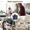 3-Tier Cup Holder Rack with 360 Swivel Base, Black Abs Organizer for Disposable Cups, Airflow Holes and Compact Design for Home & Work view 3