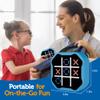 3 in 1 Electronic Tic Tac Toe Game, Handheld Digital Tic Tac Toe Bolt Game with Silent Mode, Portable Learing Toy Gift for Kids & Adults, Blue view 2