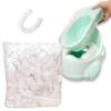 100Pcs Sturdy Disposable Potty Liners for Toddlers Convenient Potty Bags with Elastic Summer Potty Training Toilet Seat Covers for Toddlers Kids Baby(Clear) view 1