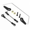 Aluminum Rear Stabilizer Rod Set for Tam-iya BB01 BBX 1/10 RC Buggy Car Upgrades Parts view 2
