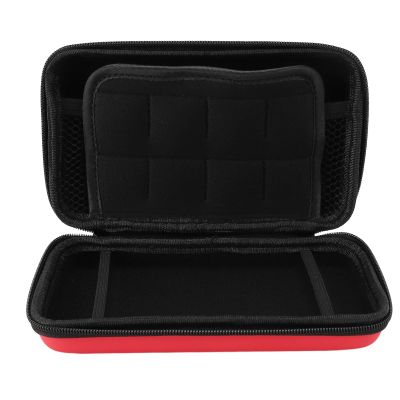 VBESTLIFE Carrying Case for 3DS XL, New 3DS XL, New 2DS XL, Protective Hard Shell Travel Storage Bag with Wrist Strap, 8 Game Cartridge Slots (Red)