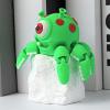 3D Printed Articulating Octopus Fidget Toy,Cute 3D Printed Animals,Fun Desk Decor,Unique Ocean Lovers Gifts (Green Cute Octopus) view 2